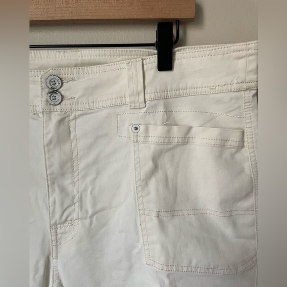 Sundance White Cotton Trouser Pants Size 16 - Picture 2 of 8